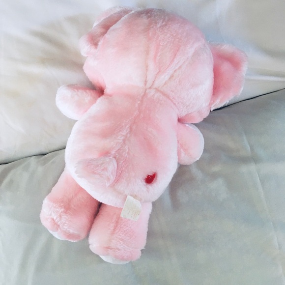 SOLD OUT ———- ORIGINAL 1984 CARE BEAR COUSIN LOTSA HEART ELEPHANT 13” Plush - Picture 5 of 14